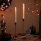 Northlight; Northlight 9.75" LED Flickering Flameless Wax Tapered Flying Bats Halloween Candles, 2ct.; Category:Halloween Candles; Image:3